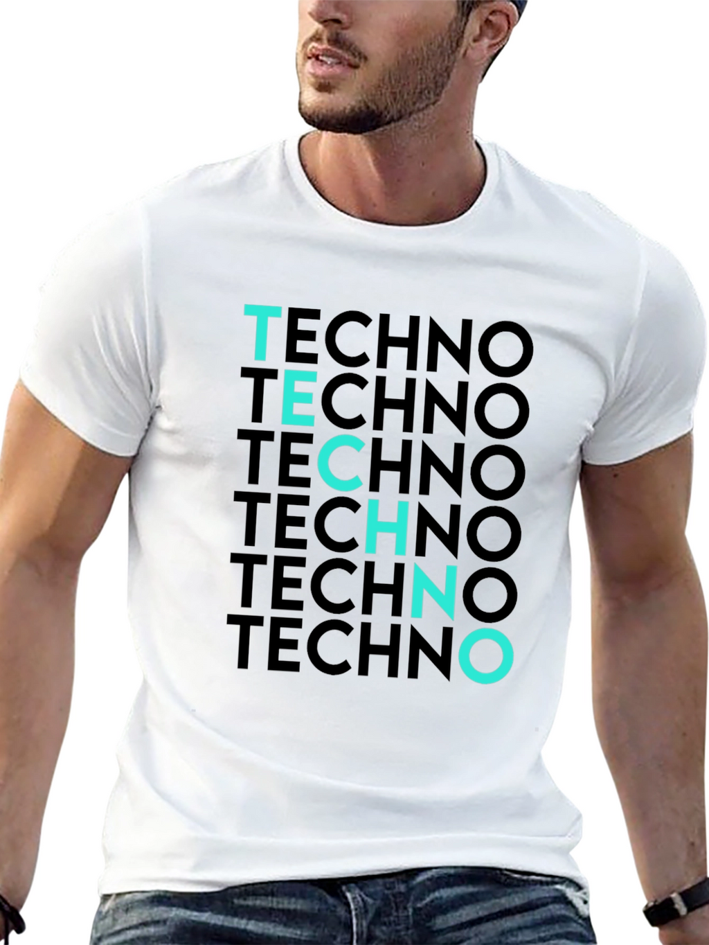 Techno T-Shirt - Black Tee