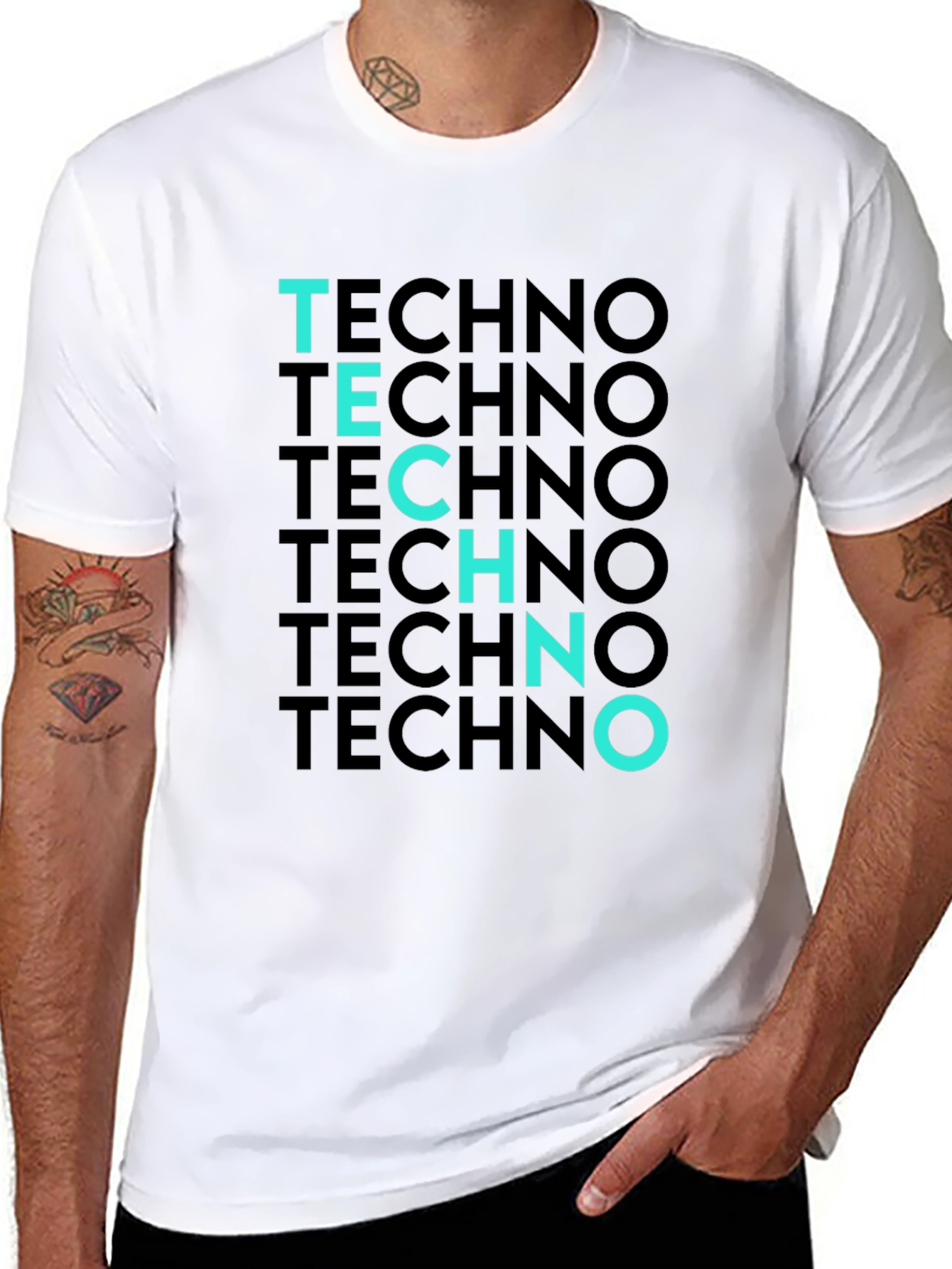Techno T-Shirt - Black Tee
