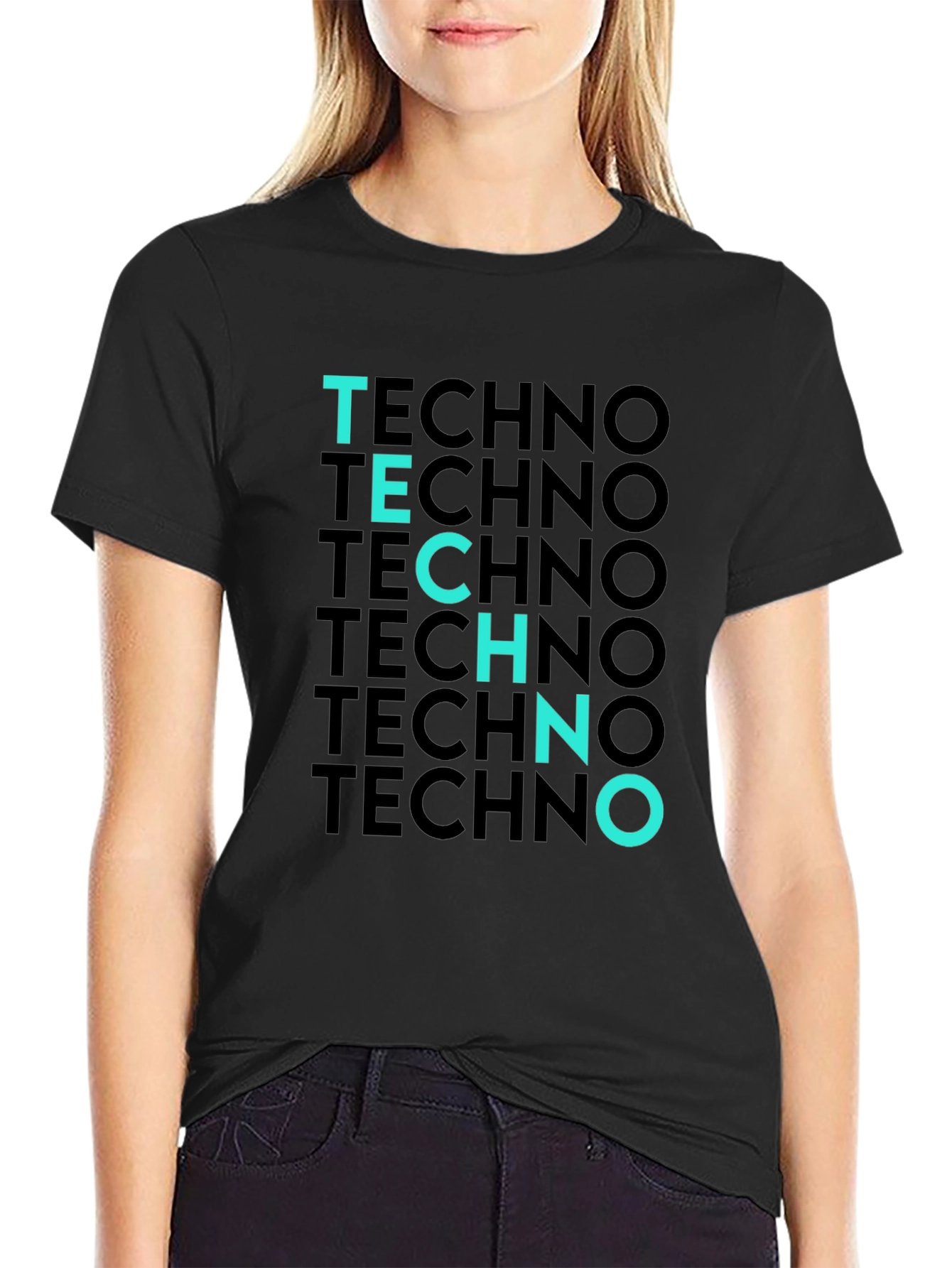 Techno T-Shirt - Black Tee