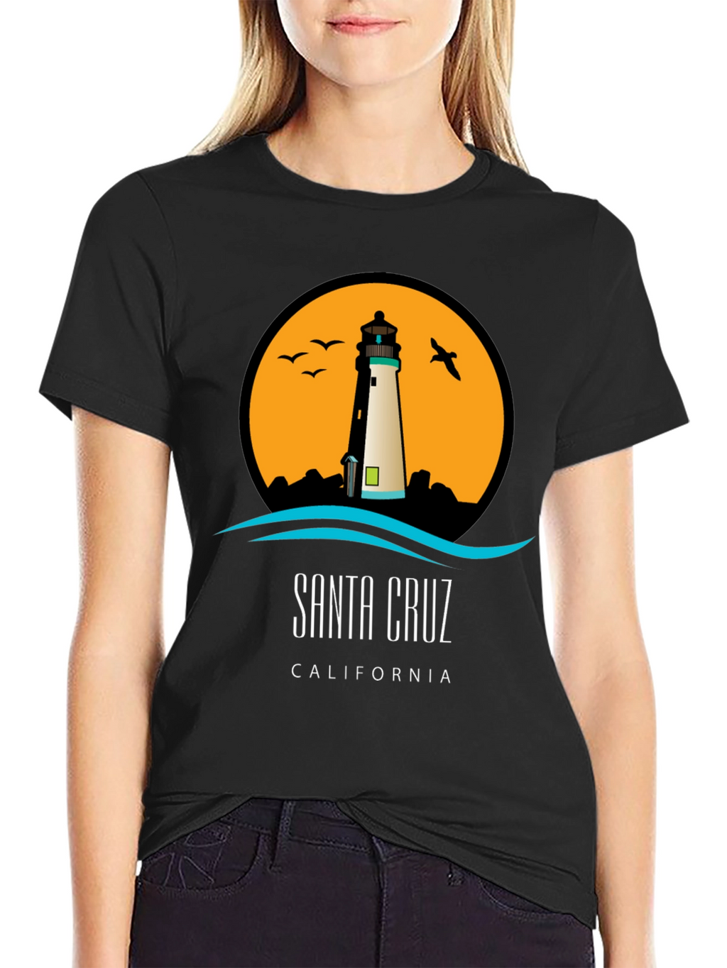 Santa Cruz Lighthouse Graphic Tee