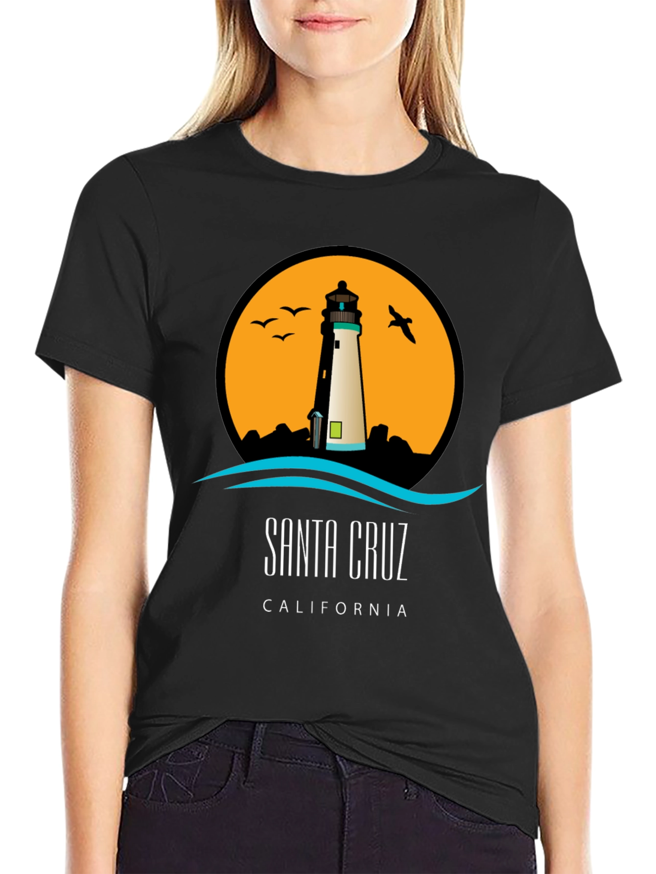Santa Cruz Lighthouse Graphic Tee