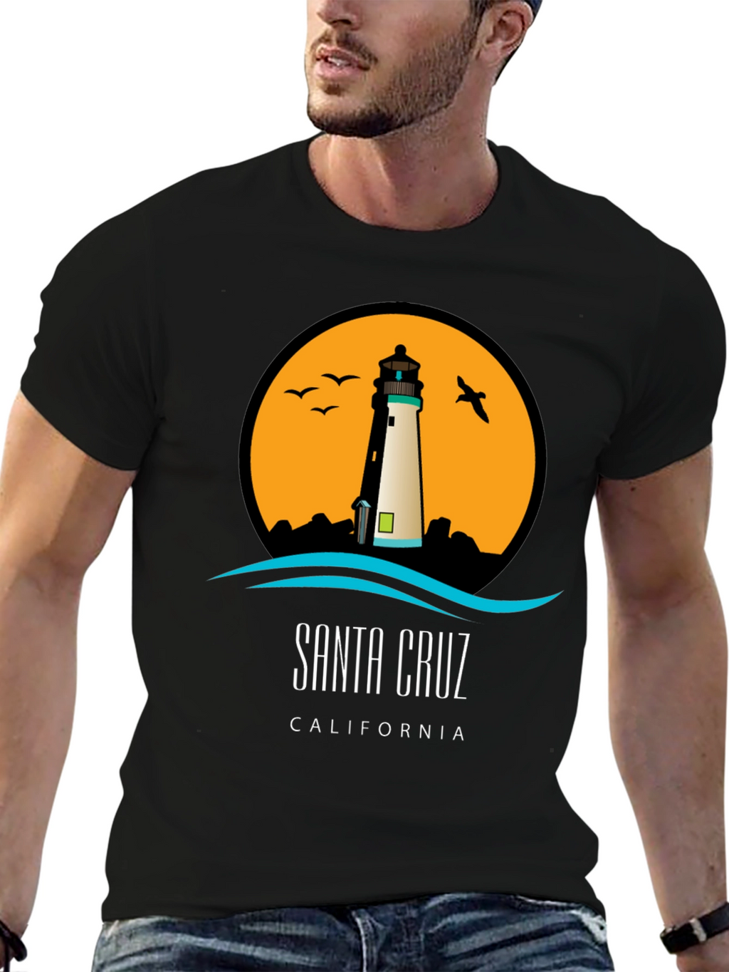 Santa Cruz Lighthouse Graphic Tee