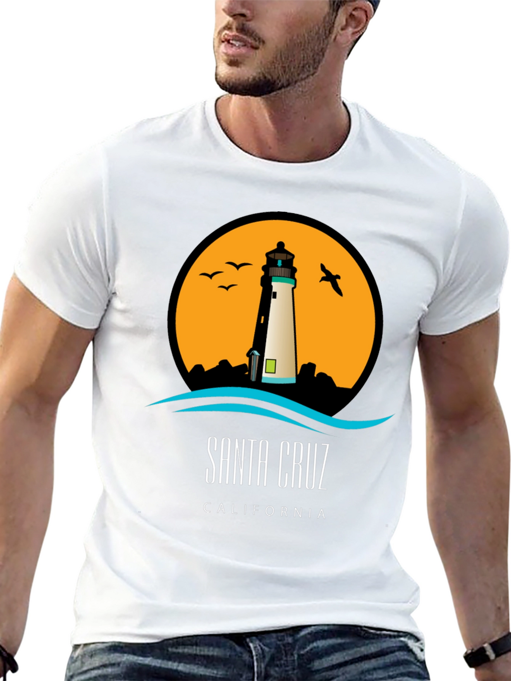 Santa Cruz Lighthouse Graphic Tee