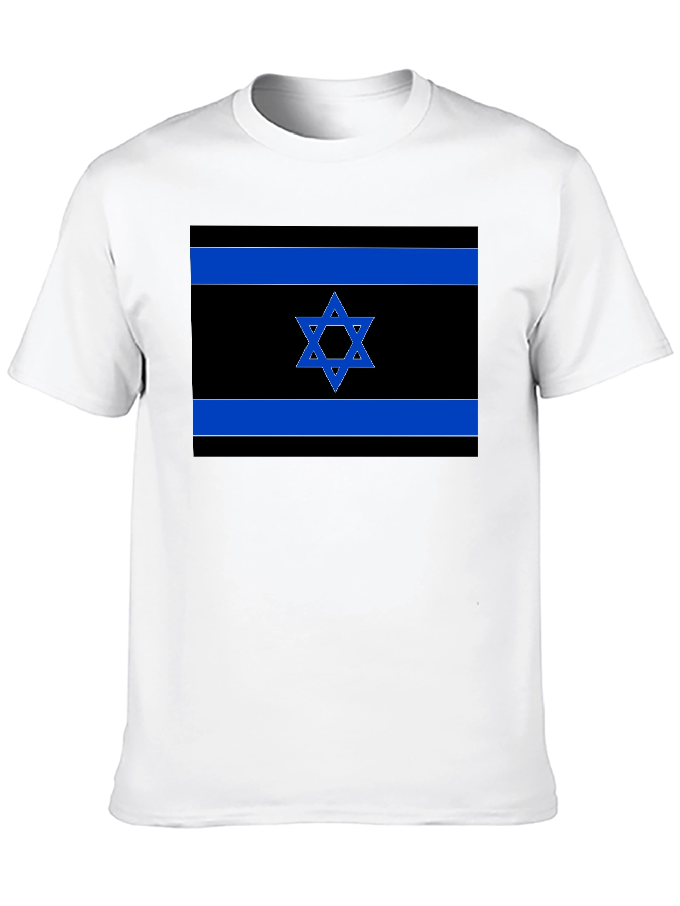 Israeli Flag T-Shirt - Black Pride Tee