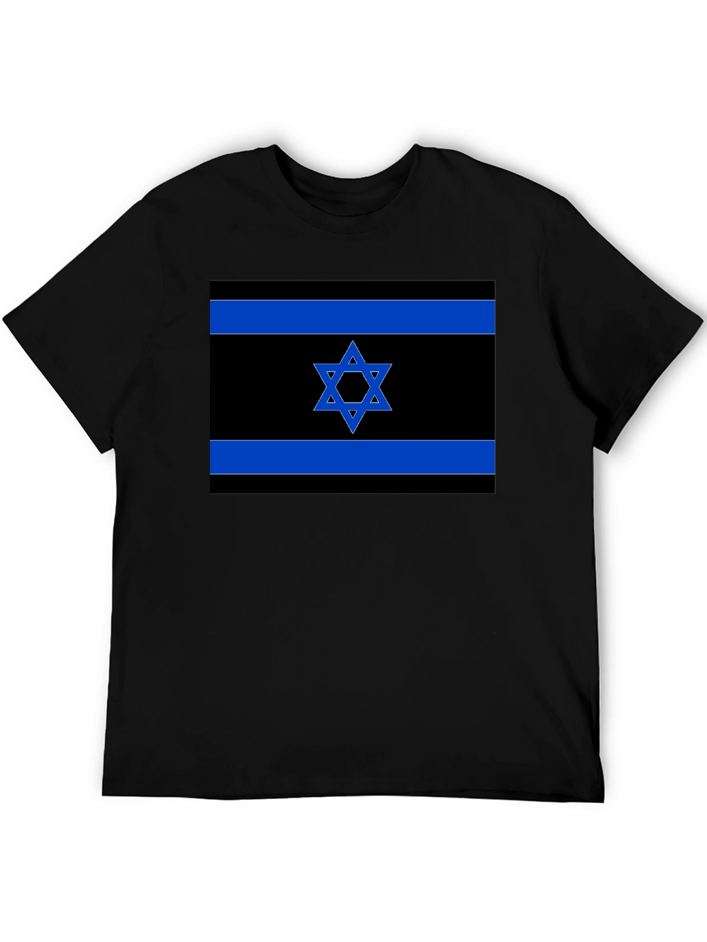Israeli Flag T-Shirt - Black Pride Tee