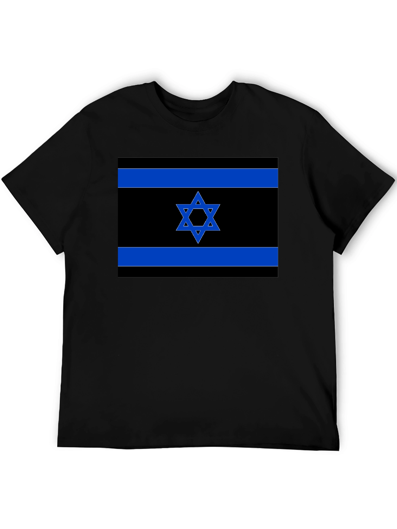 Israeli Flag T-Shirt - Black Pride Tee