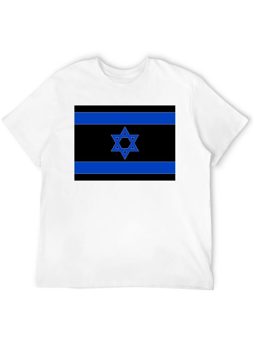 Israeli Flag T-Shirt - Black Pride Tee