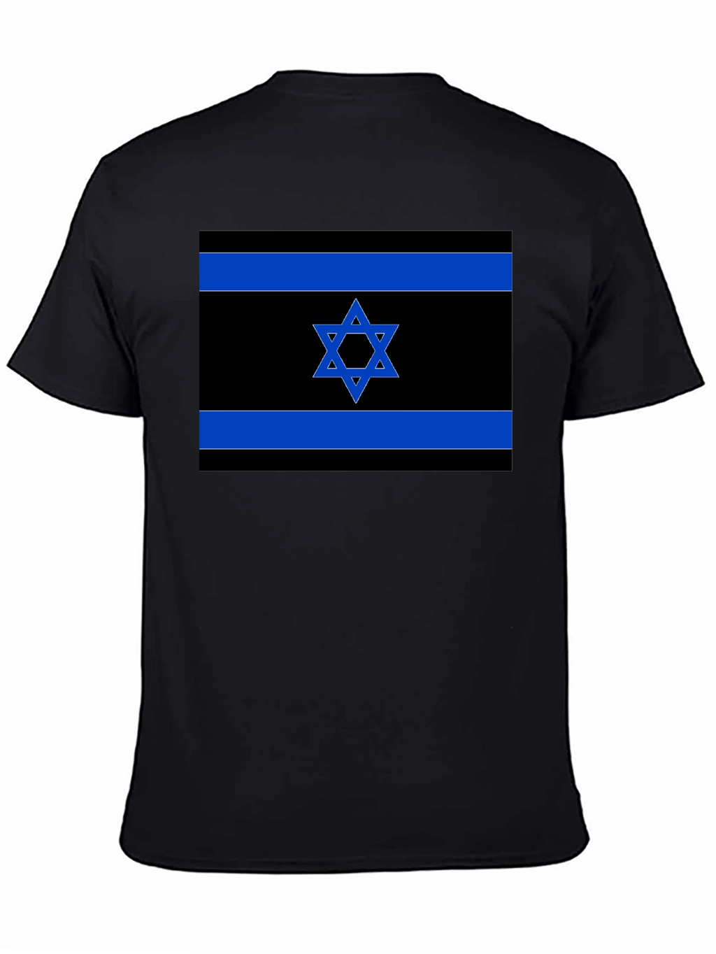 Israeli Flag T-Shirt - Black Pride Tee