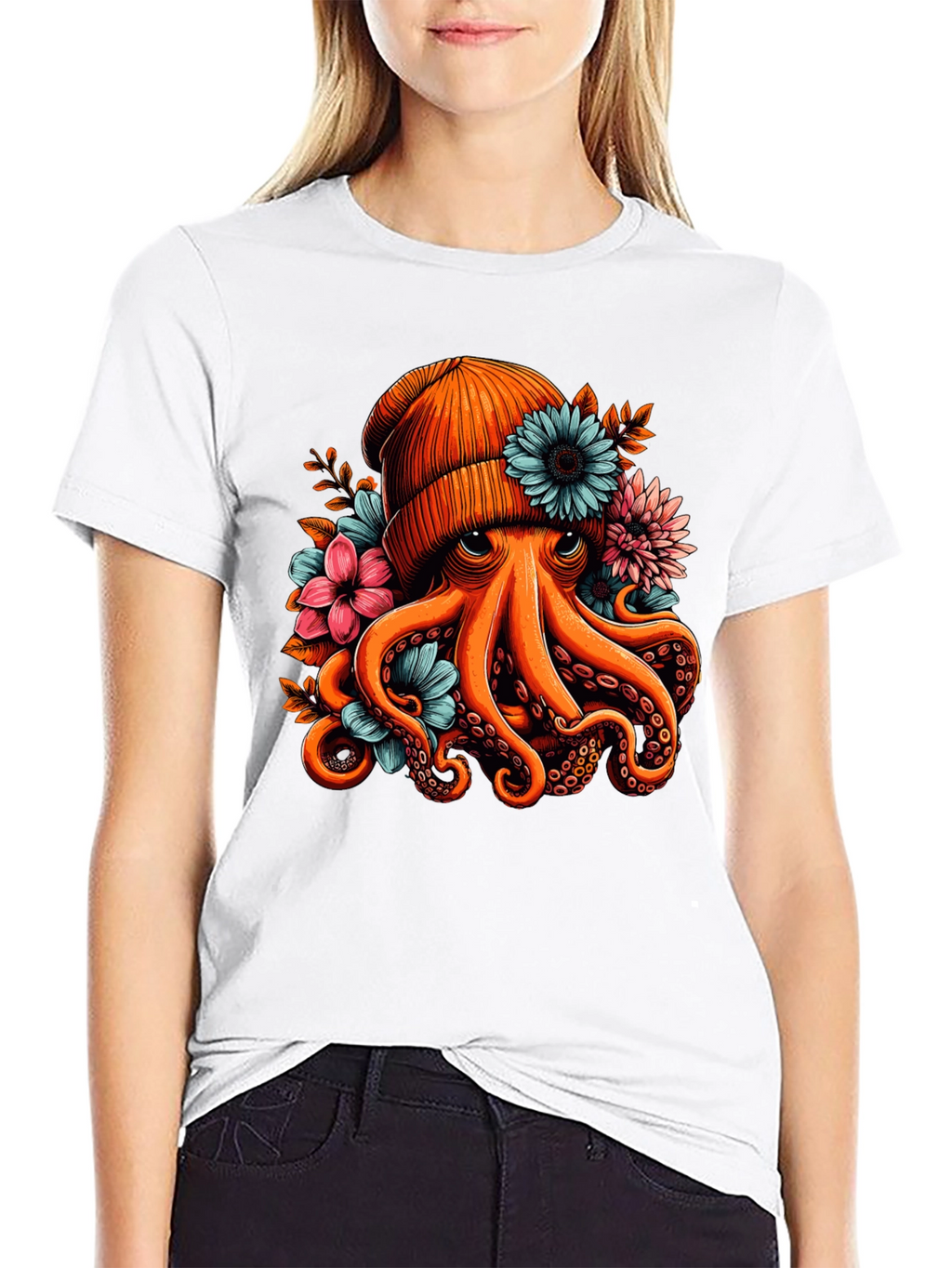 Octopus Beanie T-Shirt
