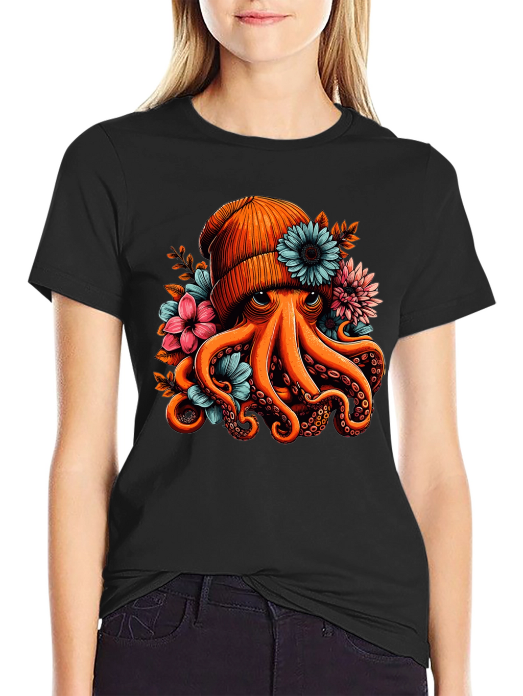 Octopus Beanie T-Shirt