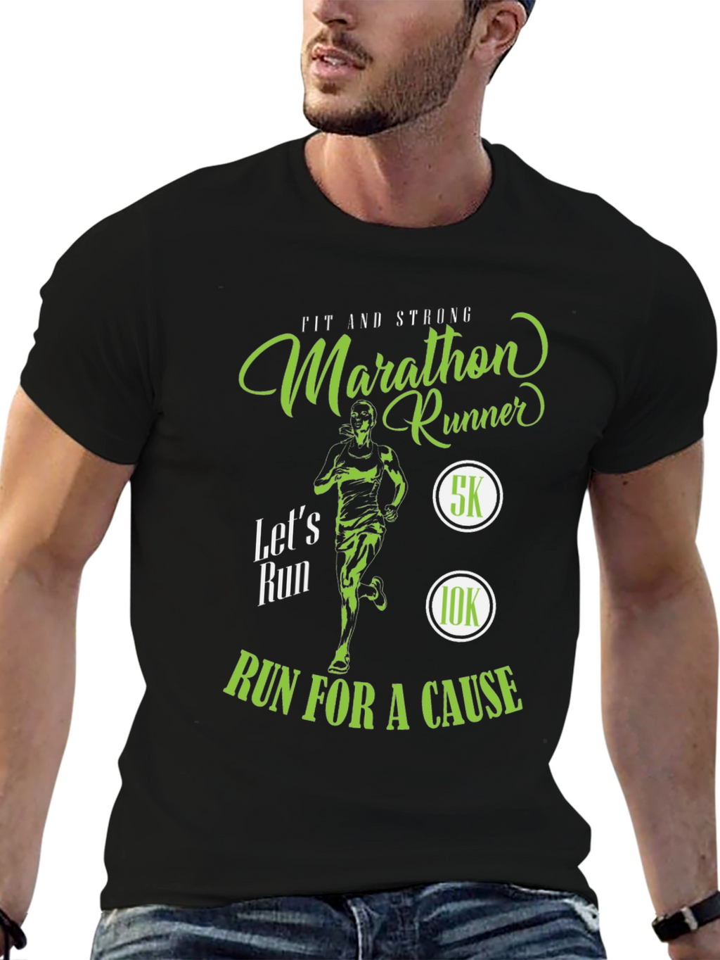 Marathon Runner T-Shirt - Run For A Cause!