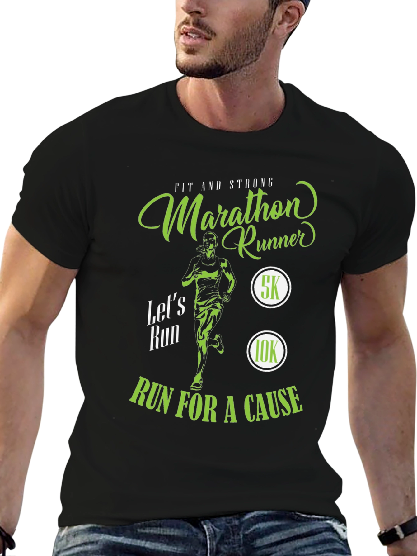 Marathon Runner T-Shirt - Run For A Cause!