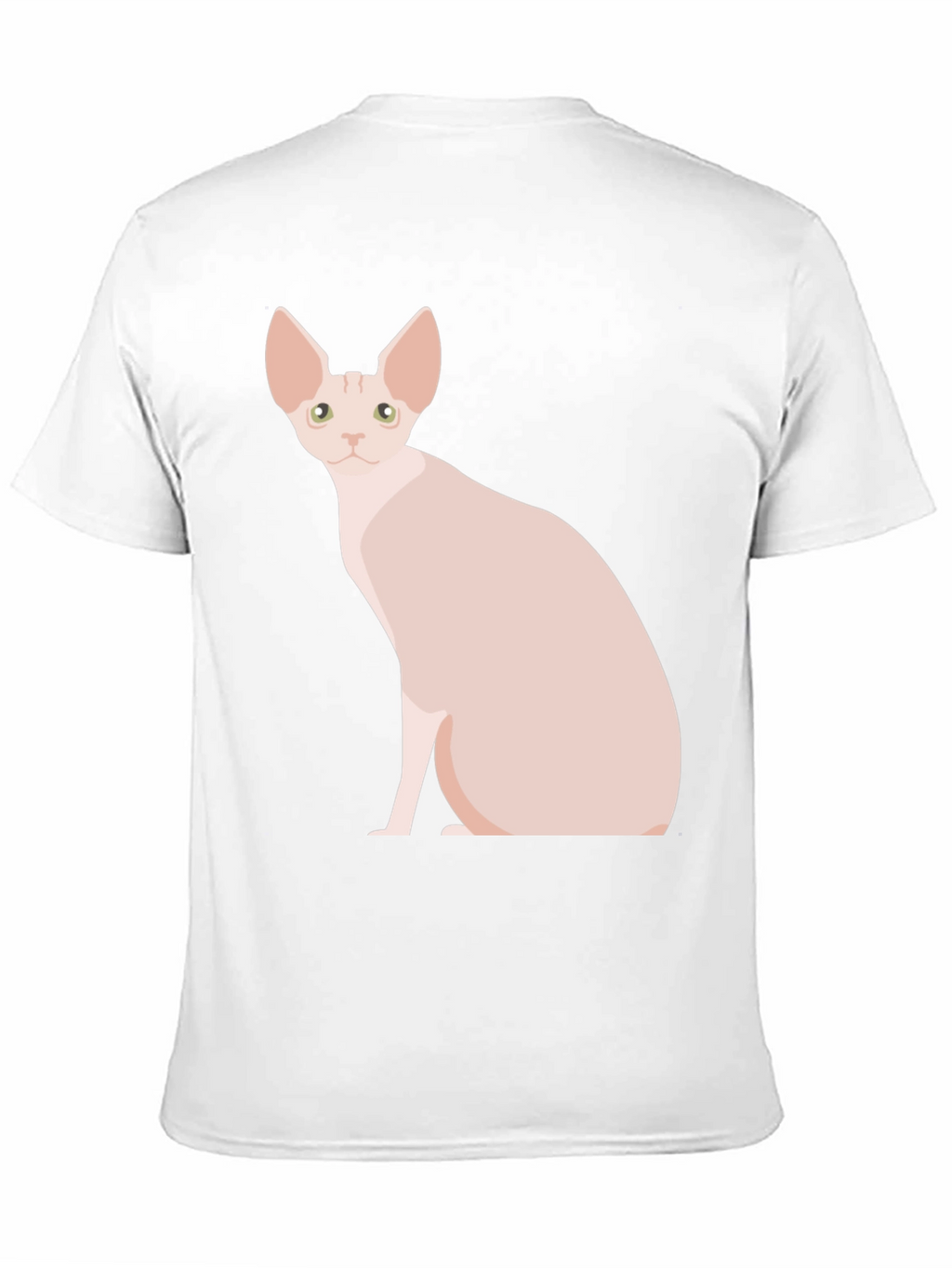 Sphynx Cat Graphic T-Shirt - Black Cotton Tee