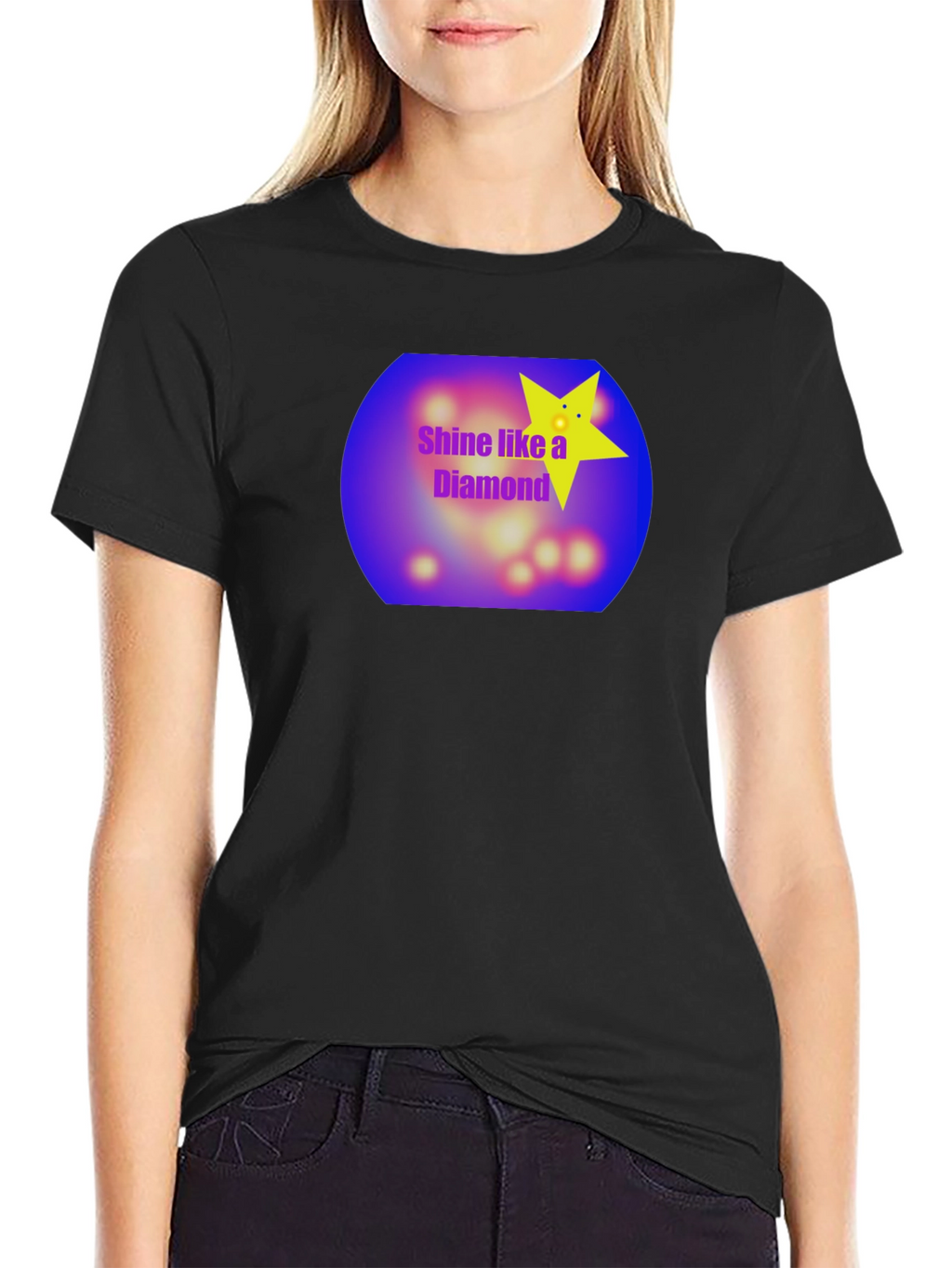 Shine Like a Diamond Black T-Shirt