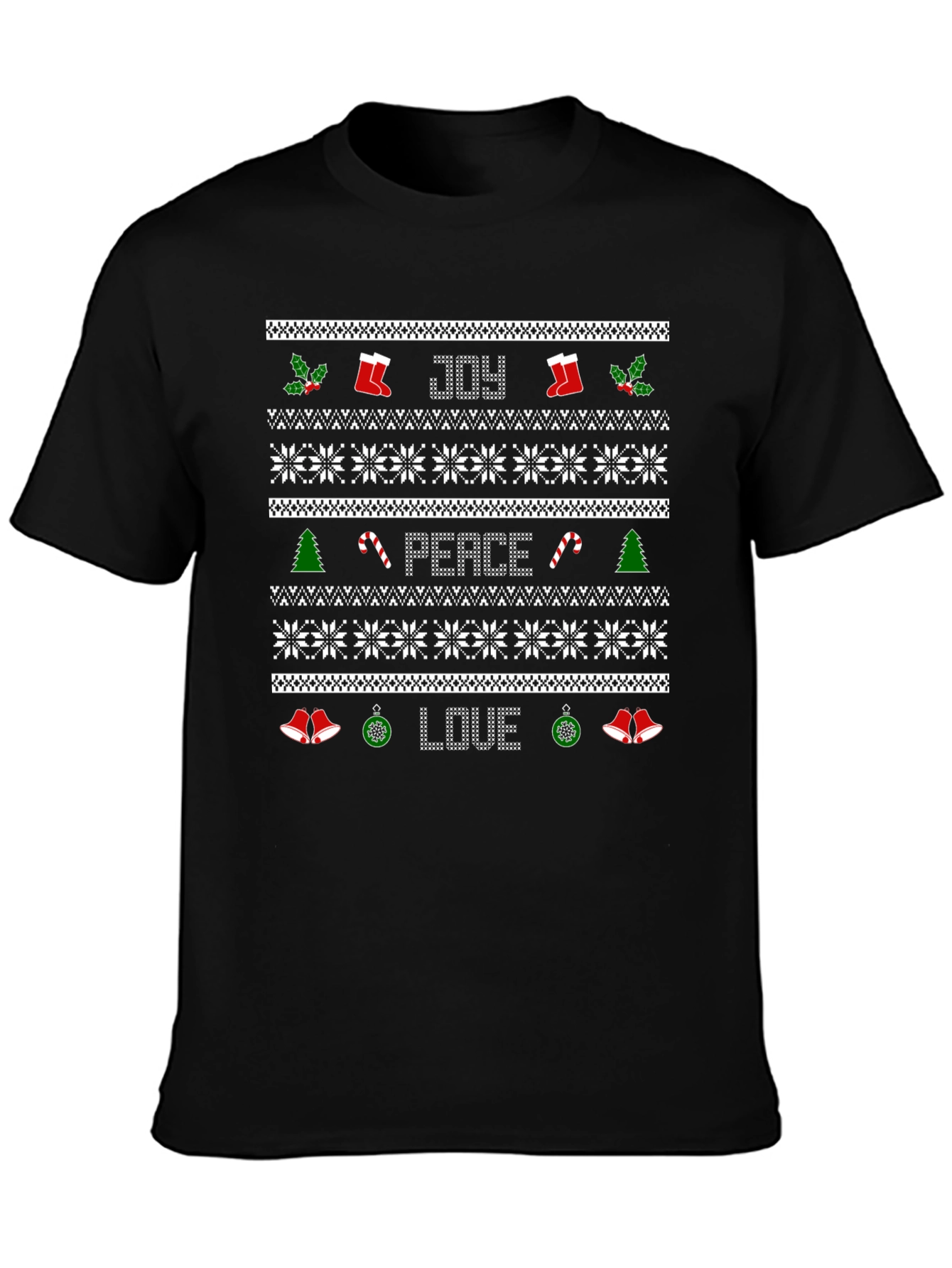 Ugly Christmas Sweater Style T-Shirt