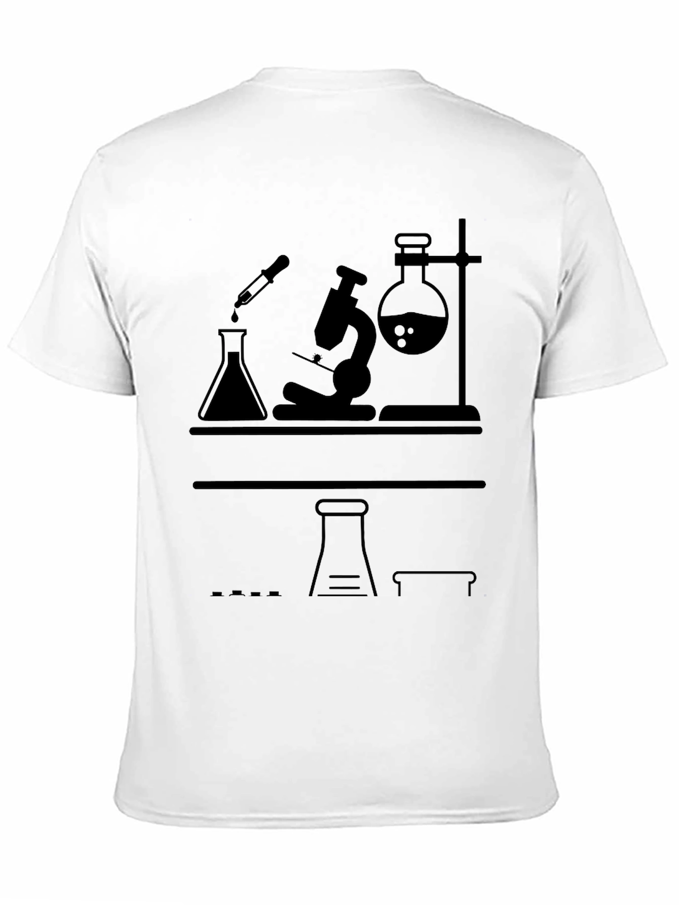Science Lab T-Shirt - Black Graphic Tee