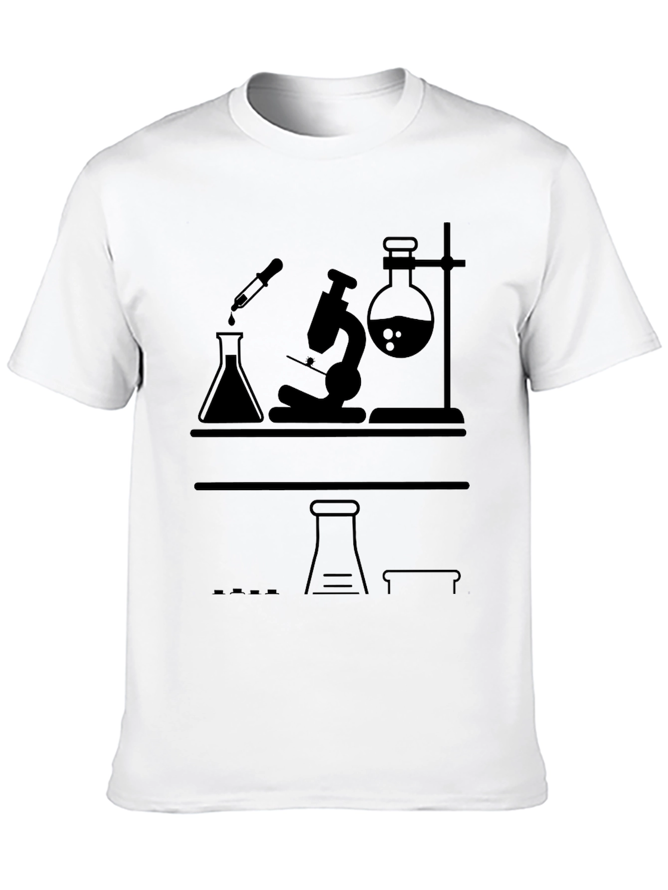 Science Lab T-Shirt - Black Graphic Tee