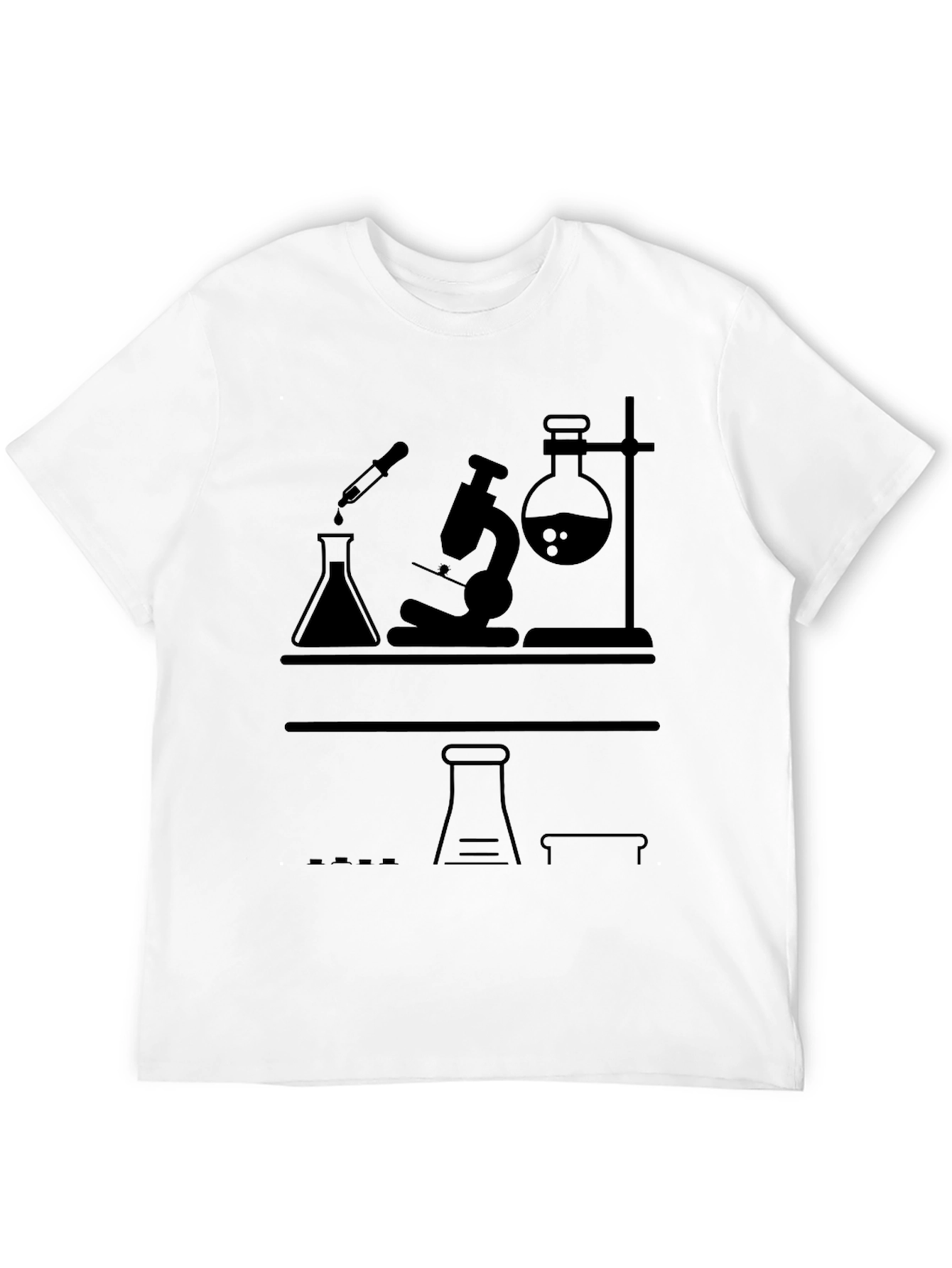 Science Lab T-Shirt - Black Graphic Tee