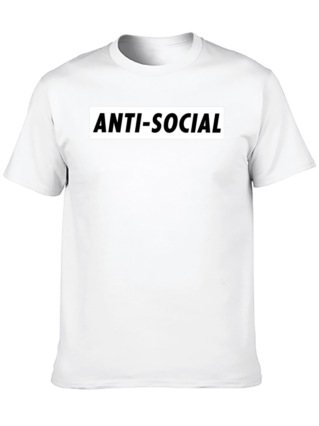 Anti-Social Graphic Tee - Black