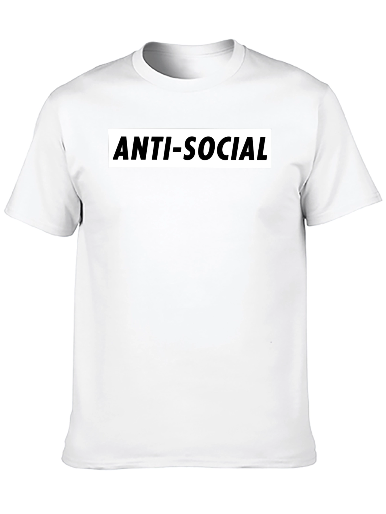 Anti-Social Graphic Tee - Black