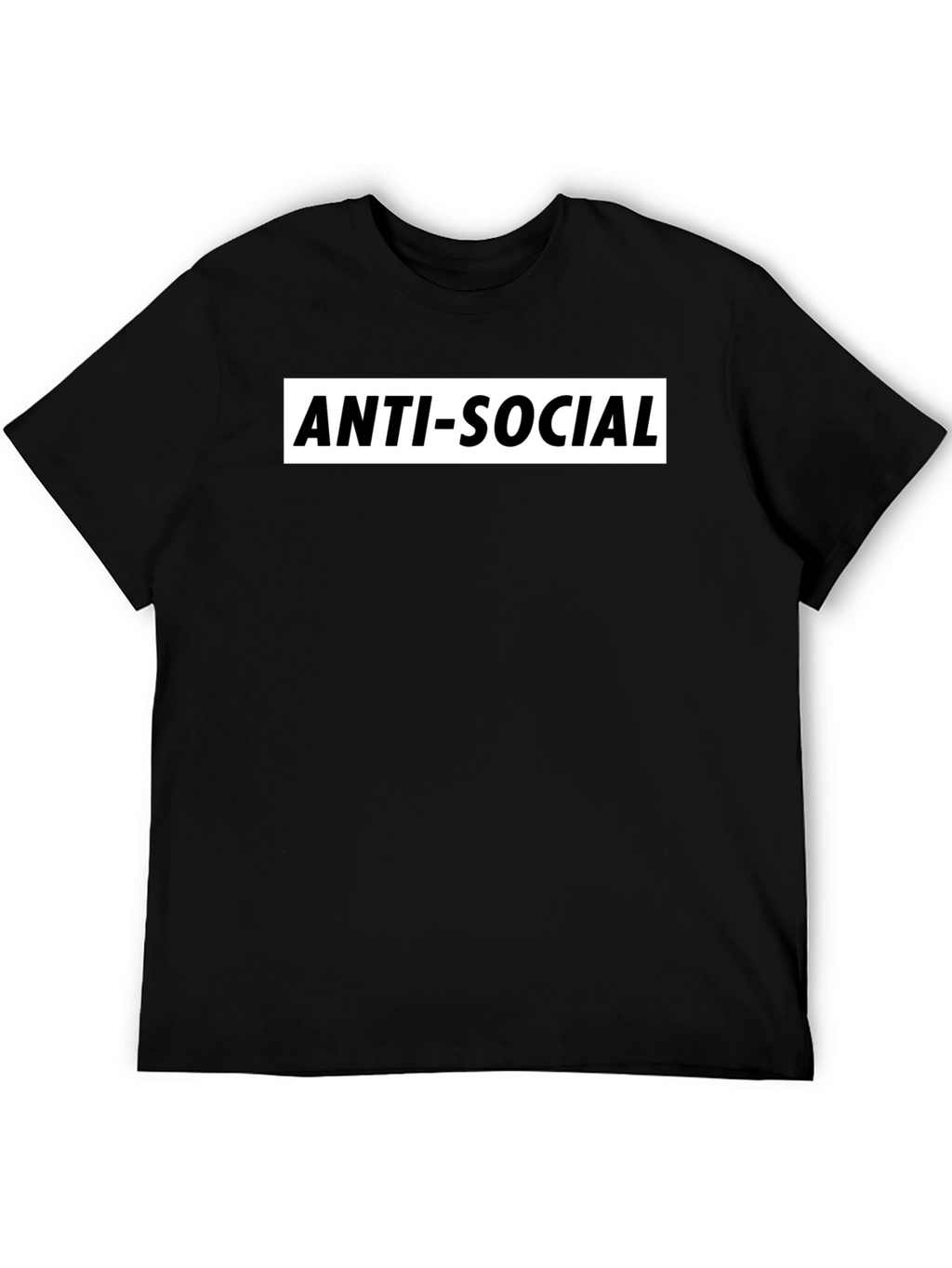 Anti-Social Graphic Tee - Black