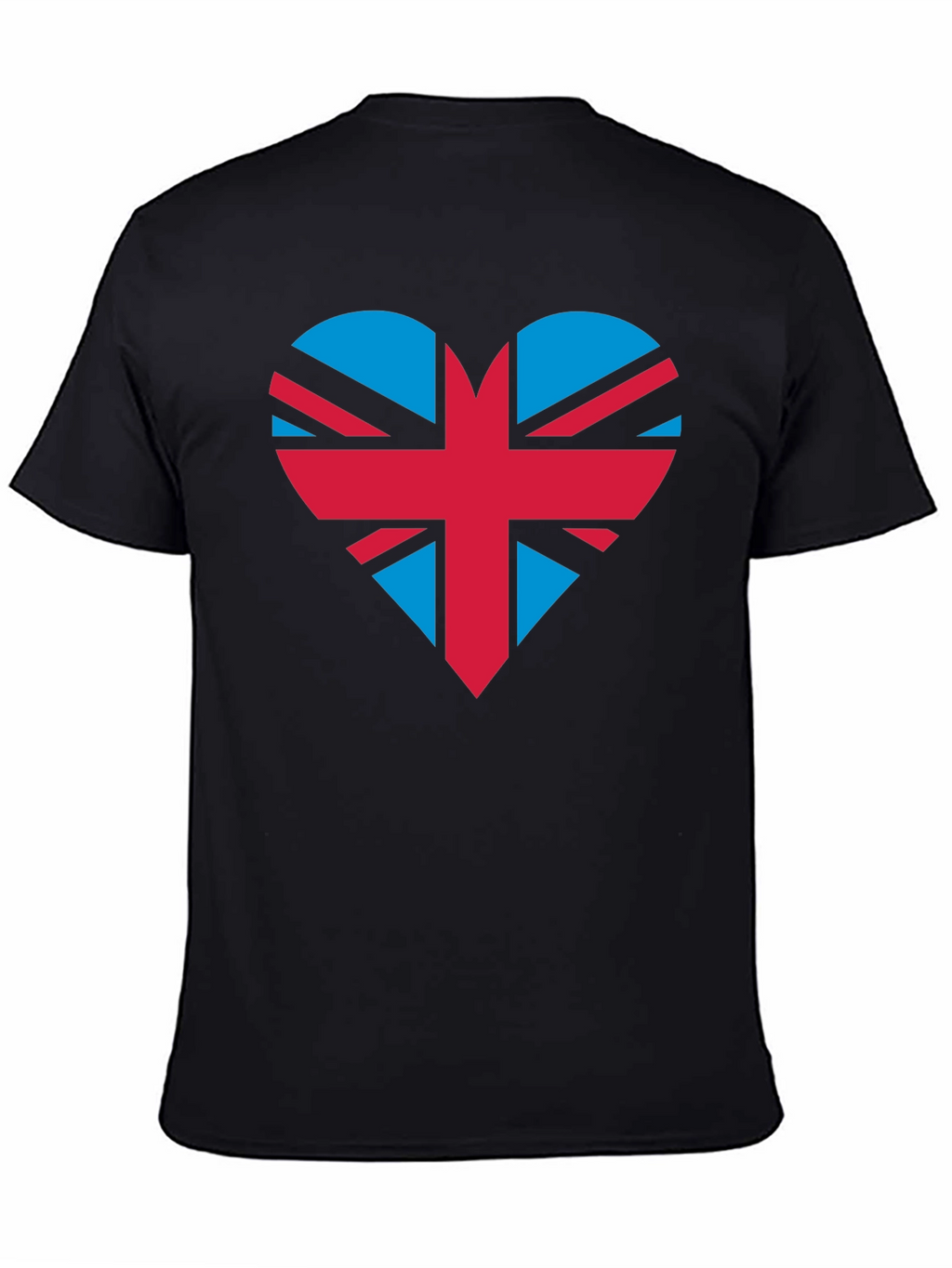 Union Jack Heart Graphic Tee - Black