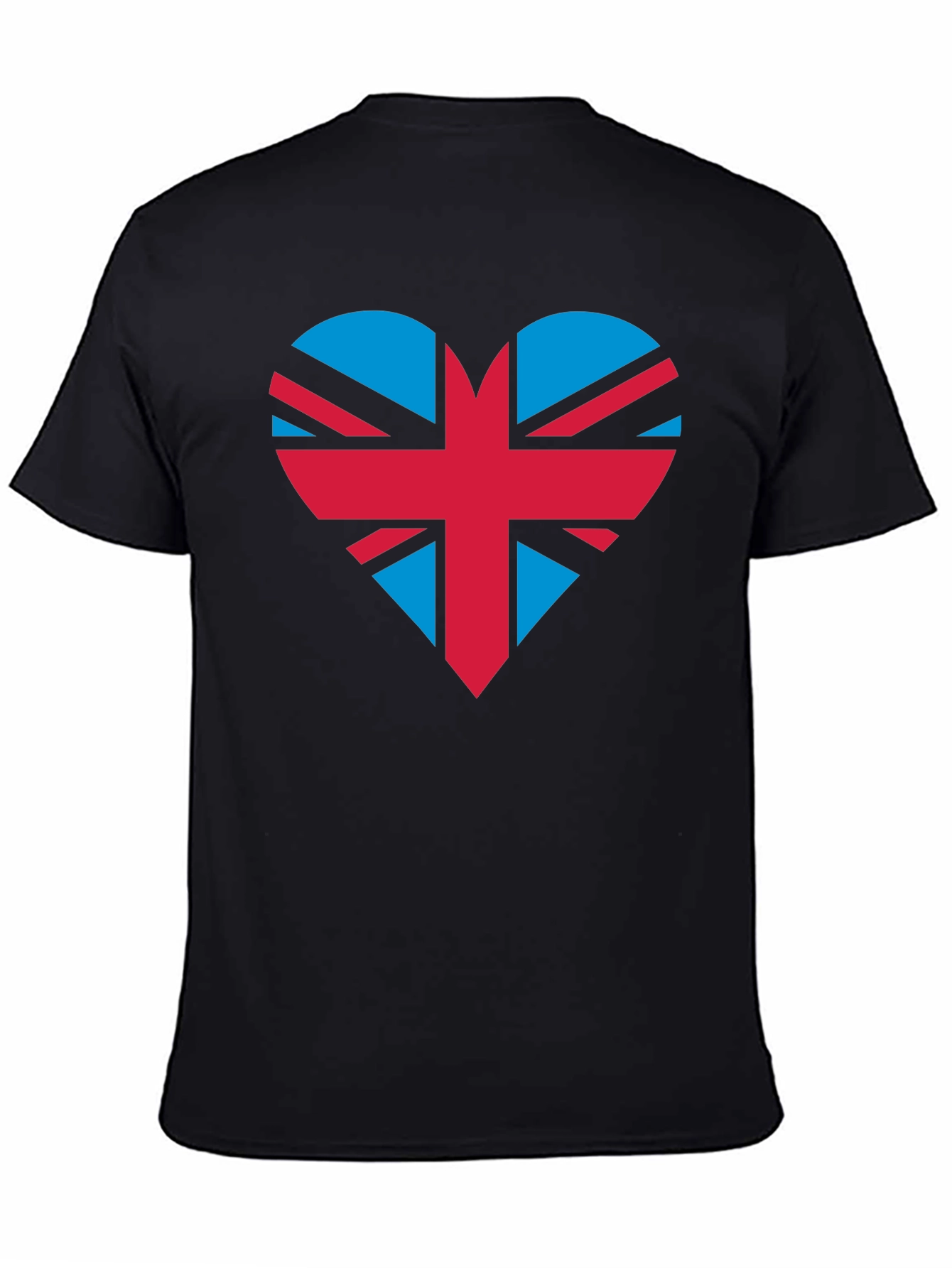 Union Jack Heart Graphic Tee - Black