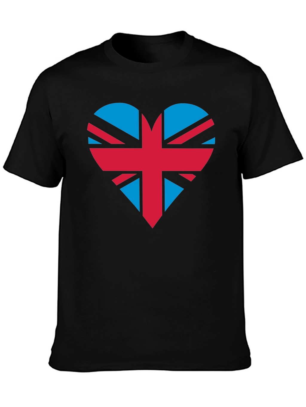 Union Jack Heart Graphic Tee - Black