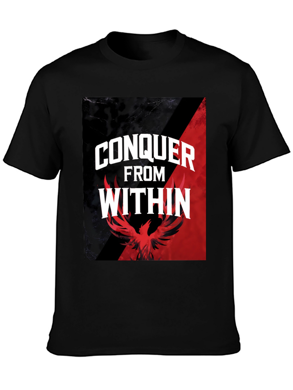 Conquer From Within Graphic Tee - Phoenix Design