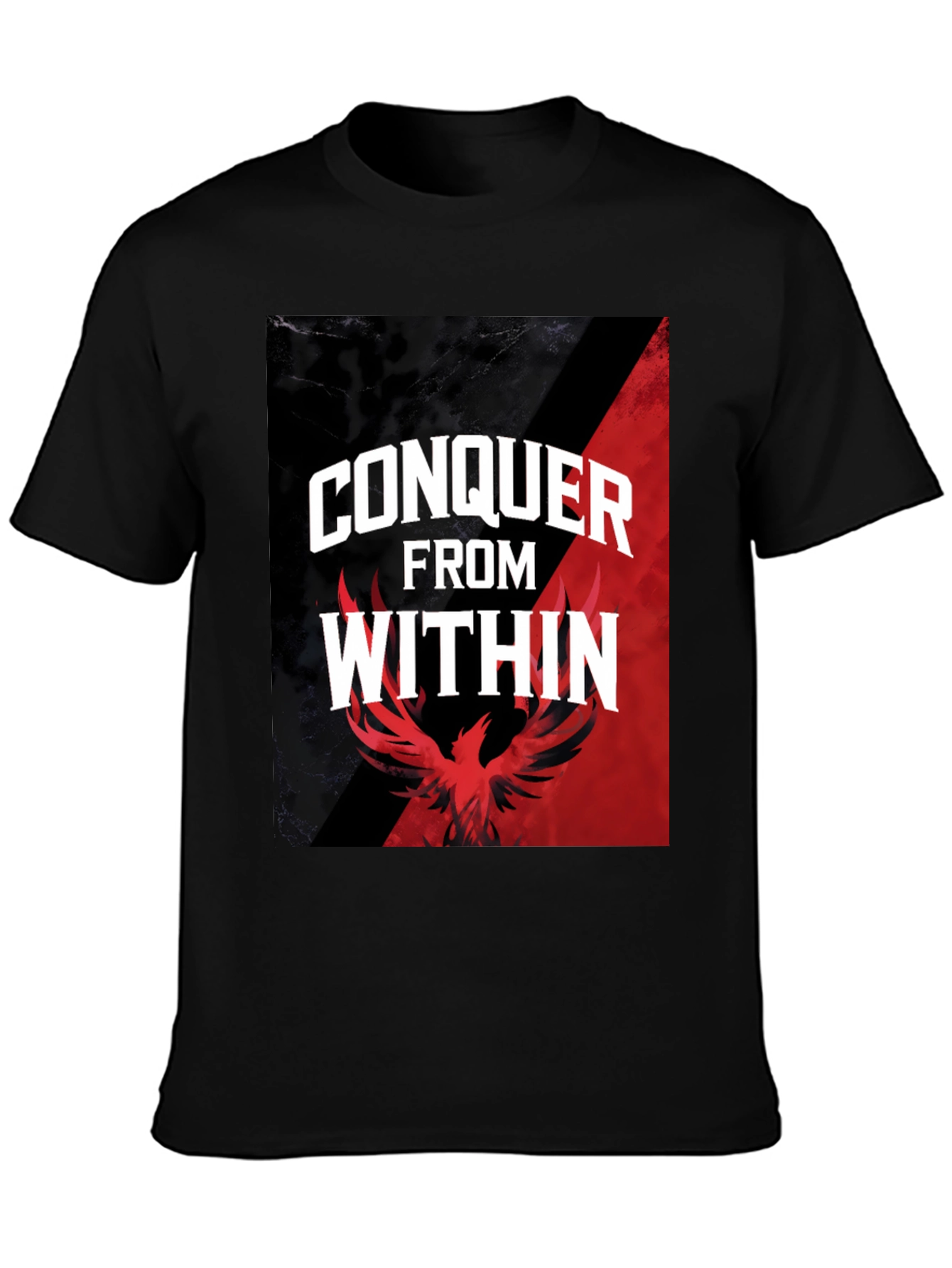 Conquer From Within Graphic Tee - Phoenix Design