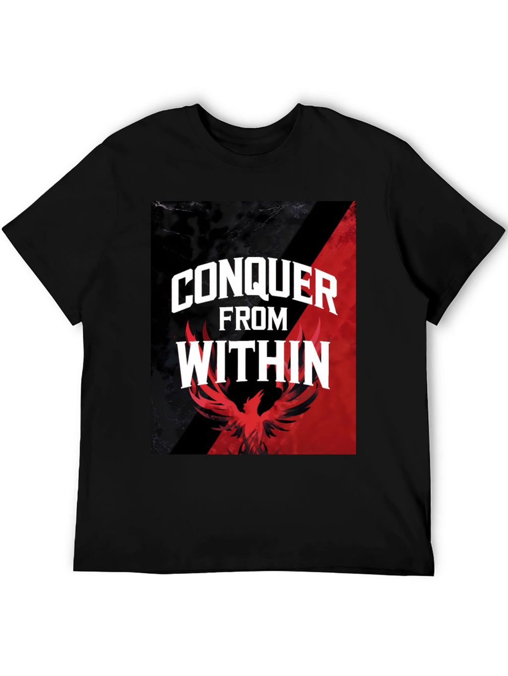 Conquer From Within Graphic Tee - Phoenix Design