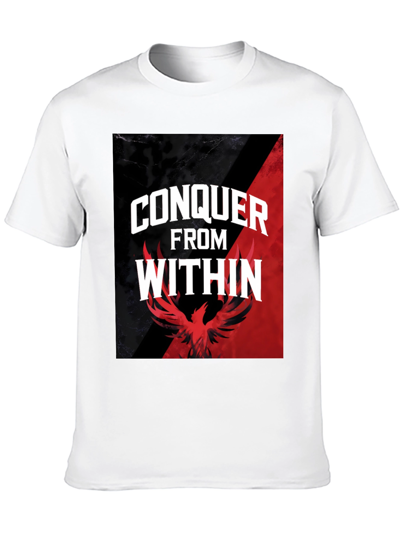 Conquer From Within Graphic Tee - Phoenix Design