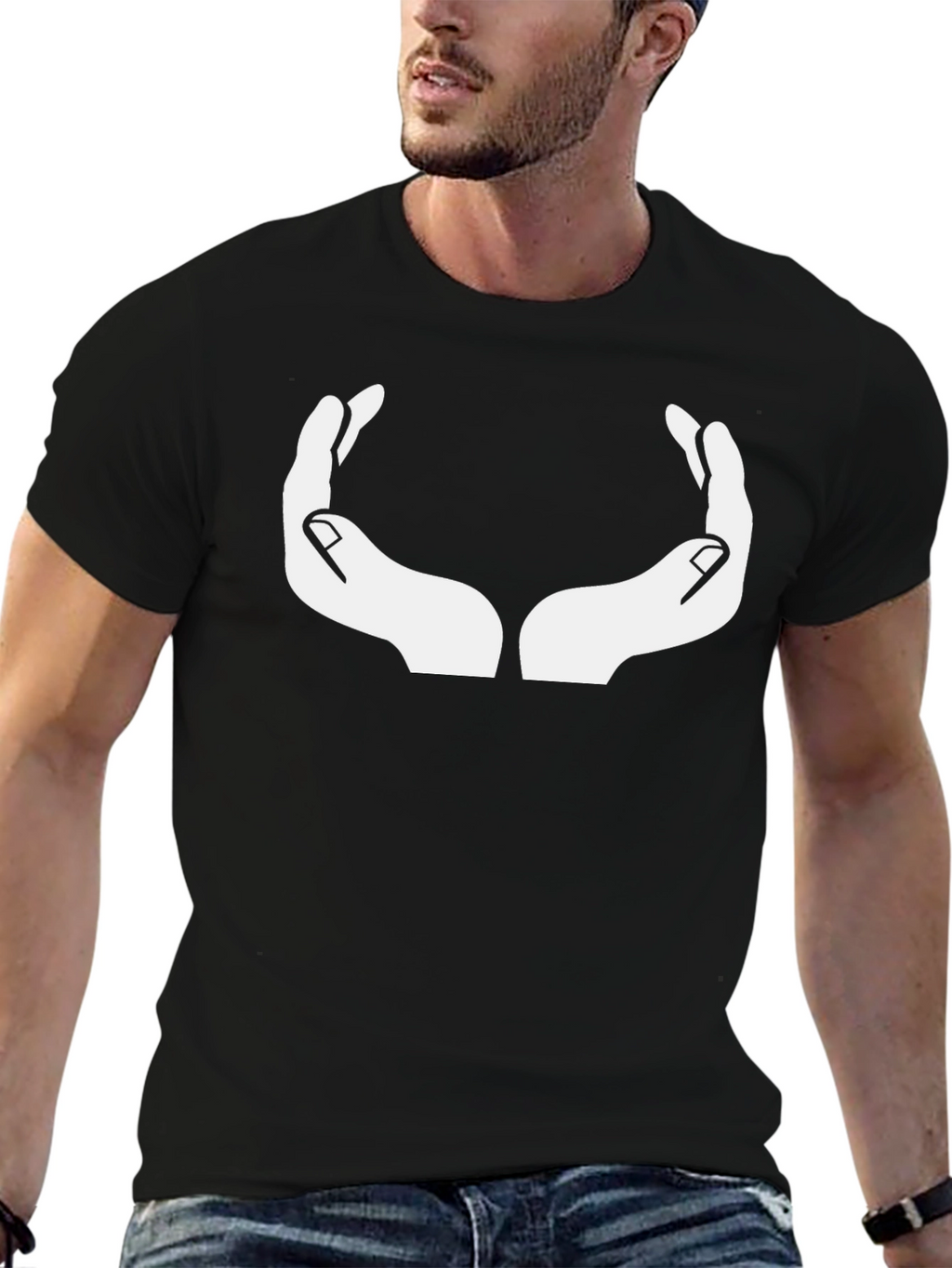 Hands Graphic Print T-Shirt