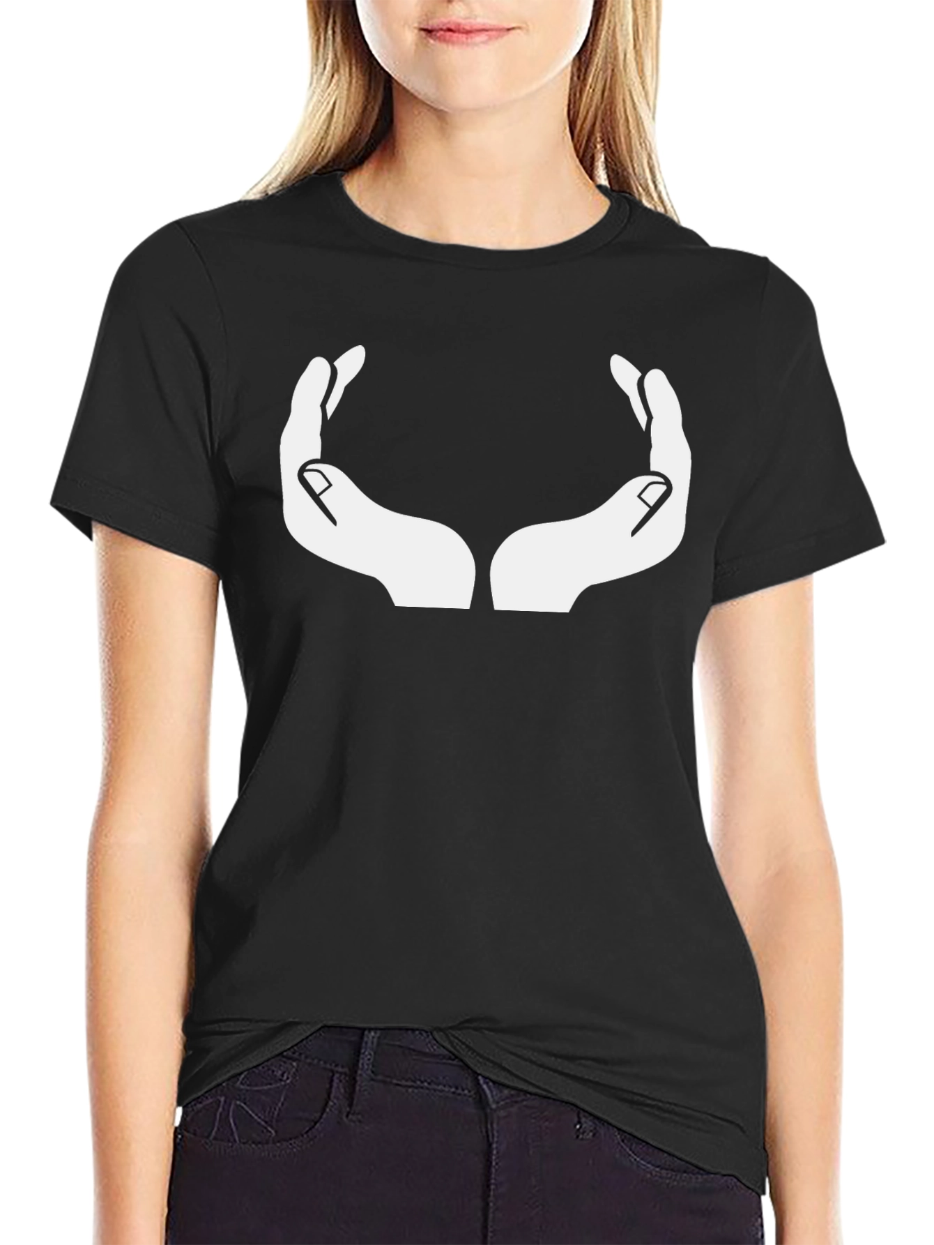 Hands Graphic Print T-Shirt