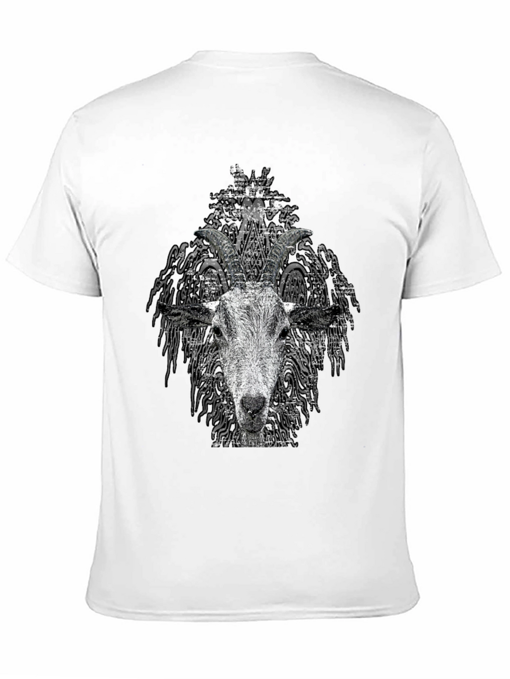 Goat Head Graphic Tee - Unisex Black T-Shirt