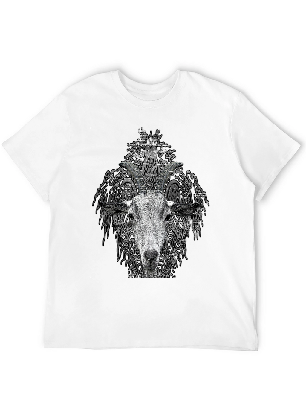 Goat Head Graphic Tee - Unisex Black T-Shirt