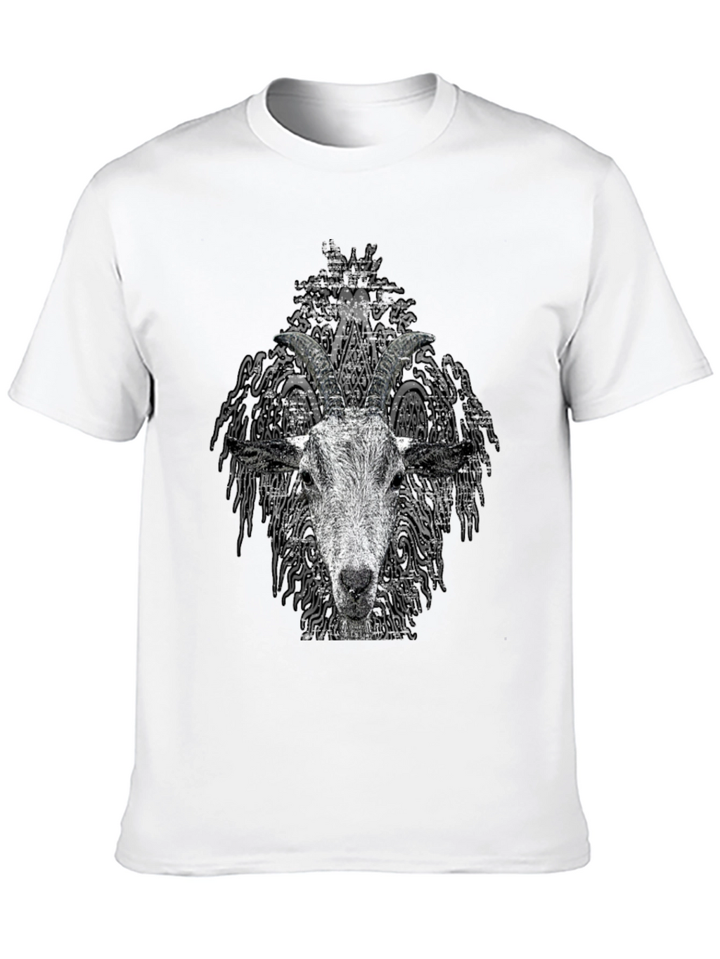 Goat Head Graphic Tee - Unisex Black T-Shirt