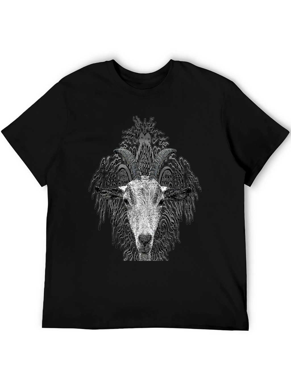 Goat Head Graphic Tee - Unisex Black T-Shirt