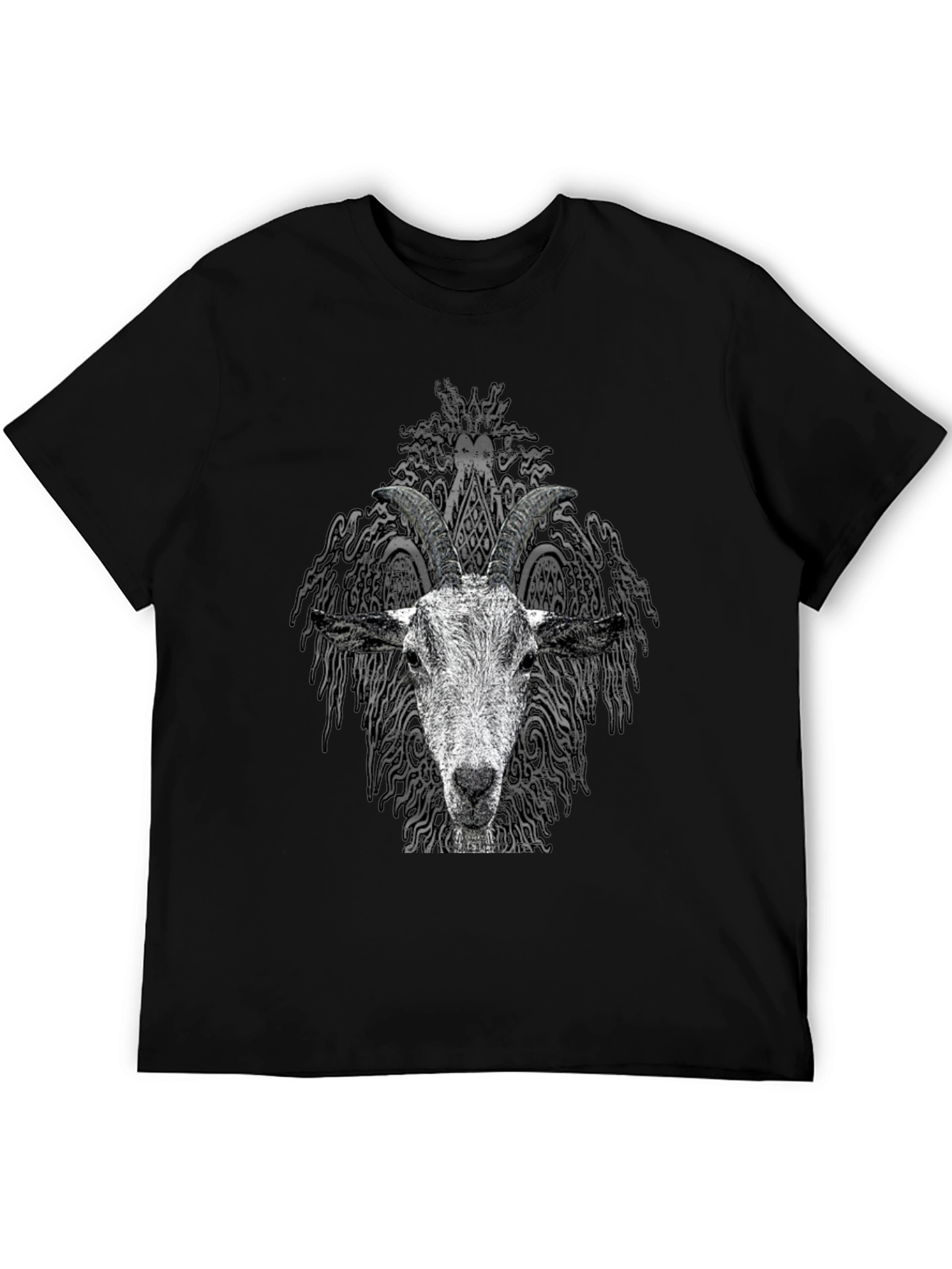 Goat Head Graphic Tee - Unisex Black T-Shirt
