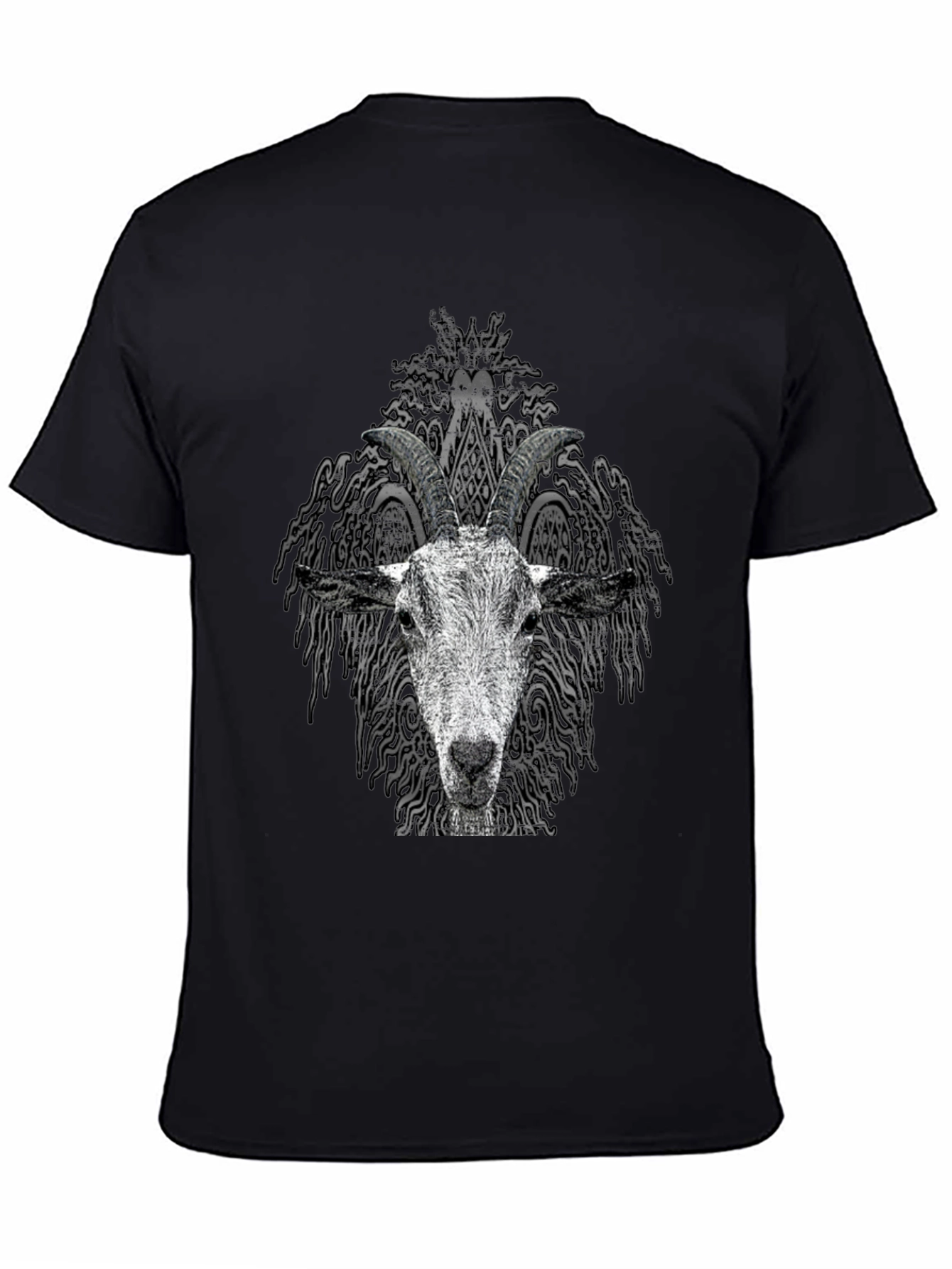 Goat Head Graphic Tee - Unisex Black T-Shirt