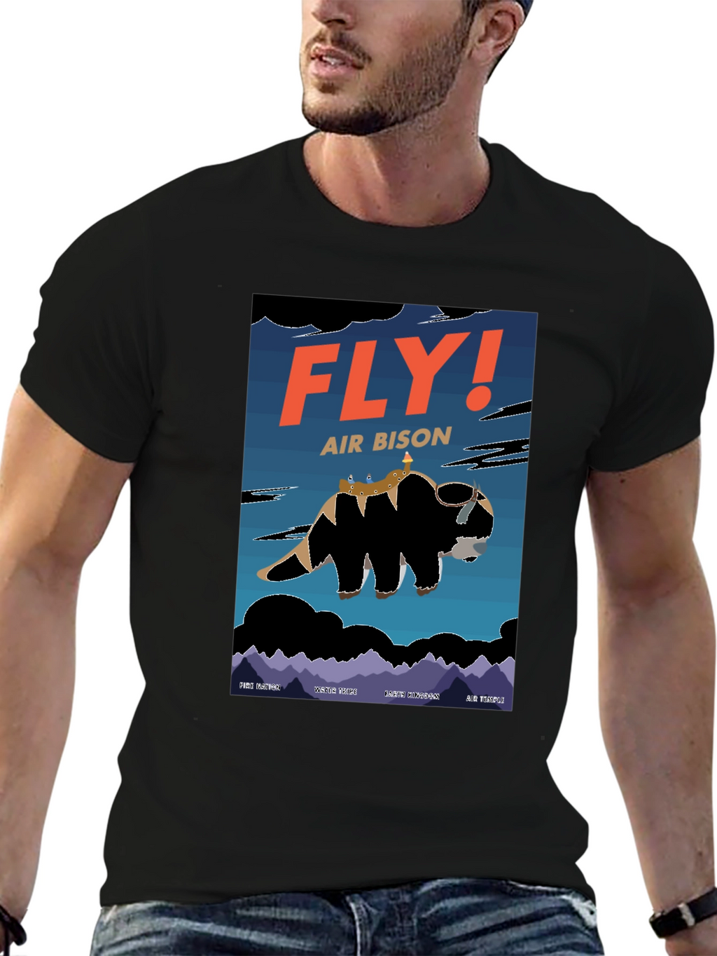Fly! Air Bison T-Shirt - Avatar Inspired Design