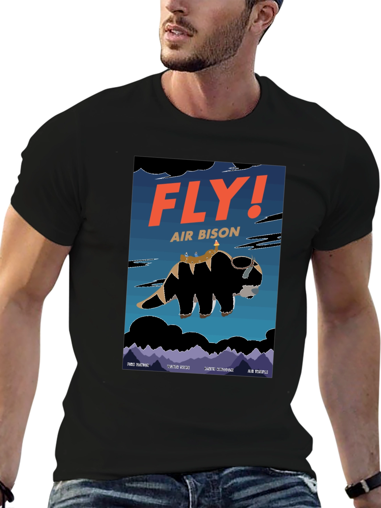 Fly! Air Bison T-Shirt - Avatar Inspired Design