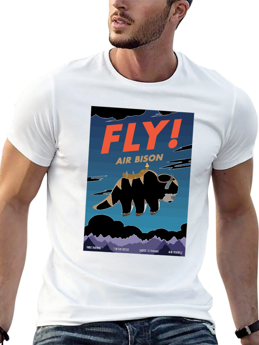 Fly! Air Bison T-Shirt - Avatar Inspired Design