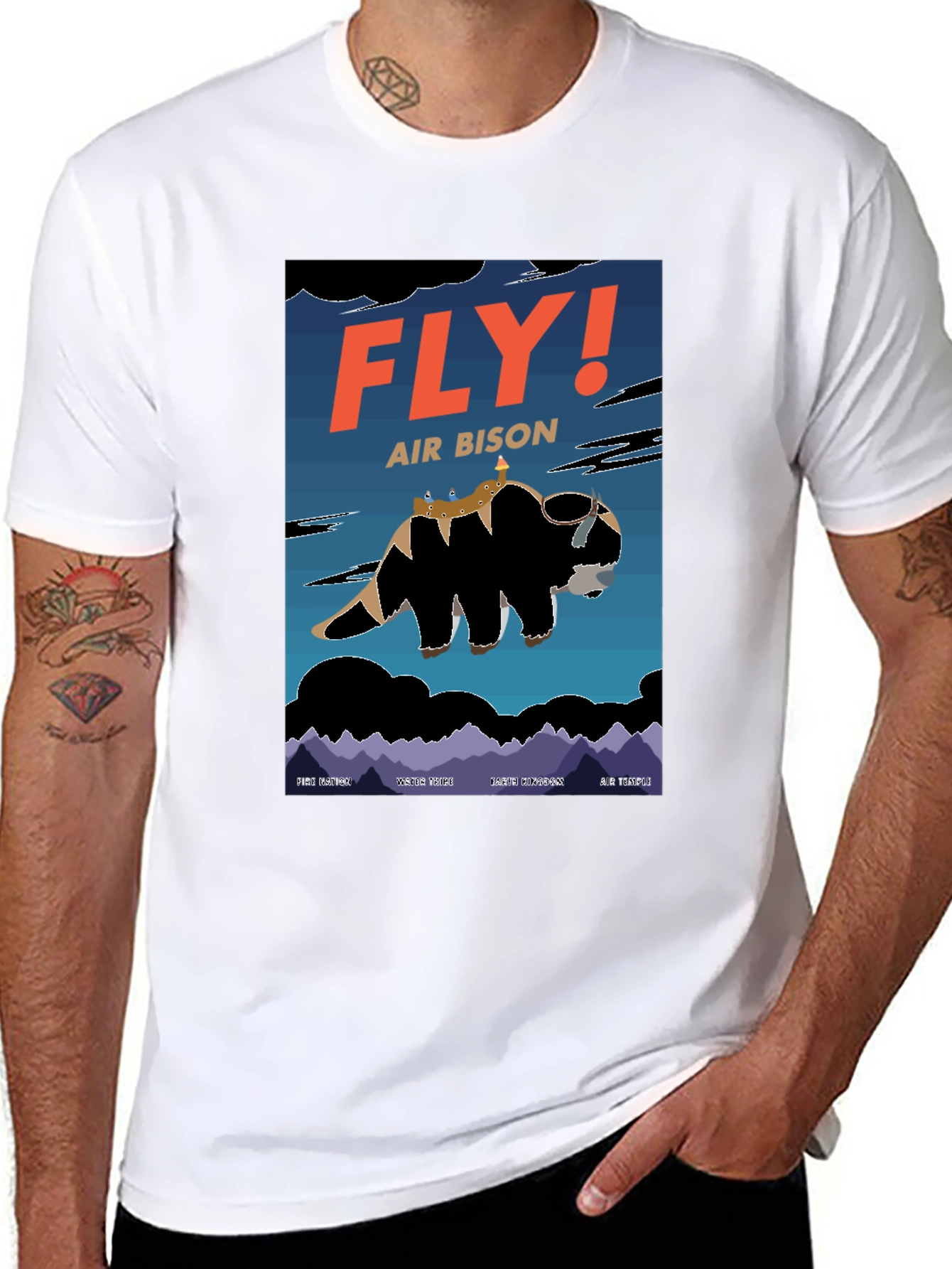 Fly! Air Bison T-Shirt - Avatar Inspired Design
