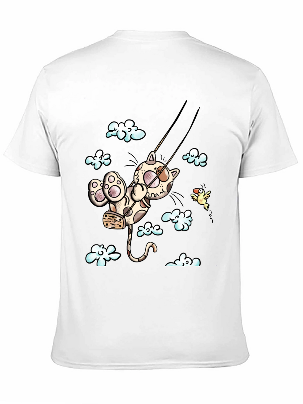 Cat Swing Cartoon T-Shirt