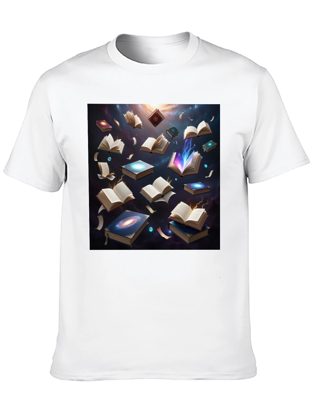 Cosmic Library Black T-Shirt - Read the Universe
