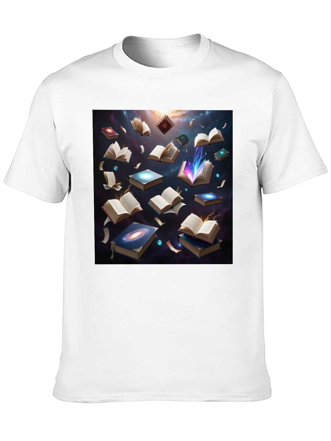 Cosmic Library Black T-Shirt - Read the Universe