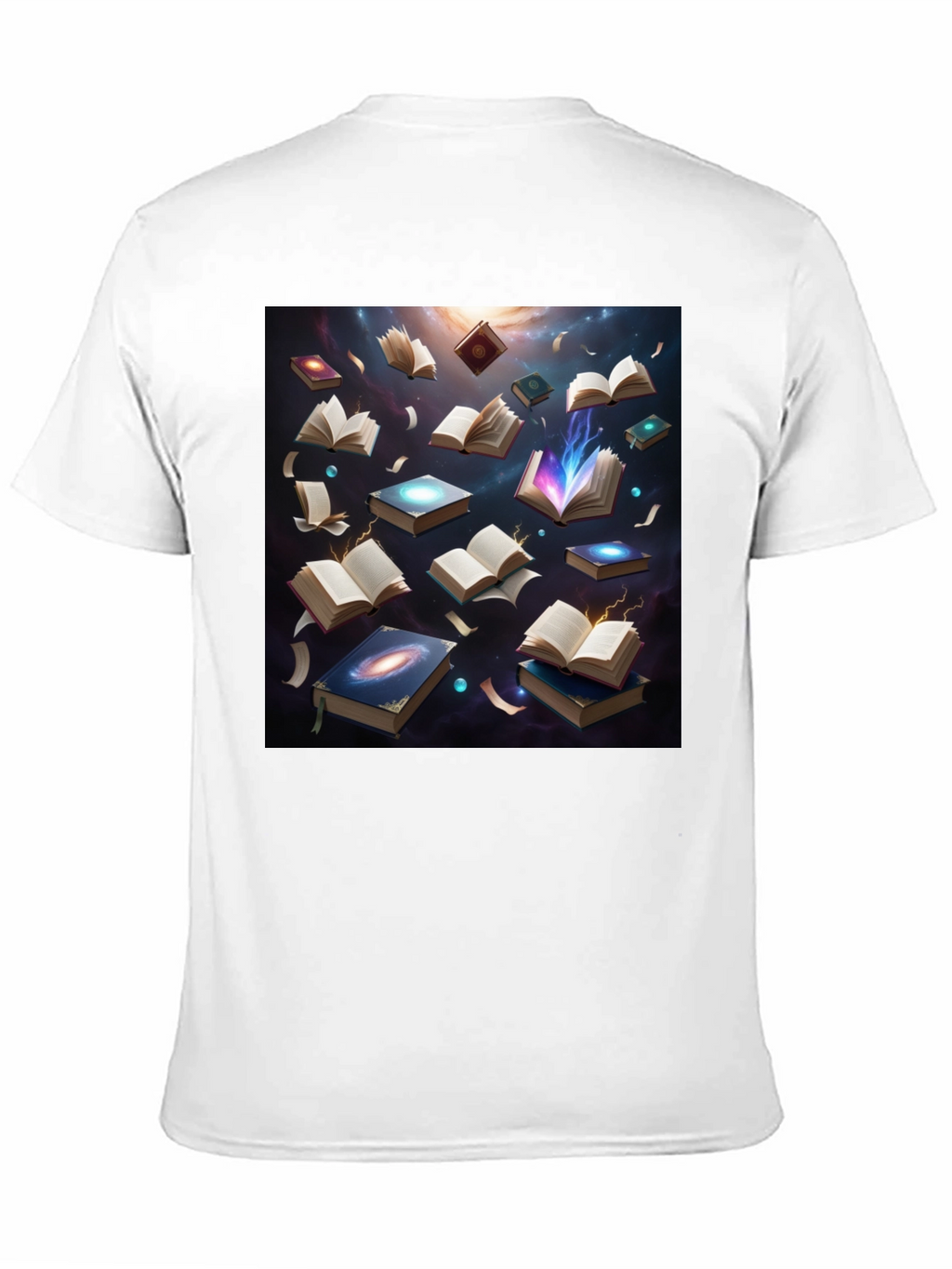 Cosmic Library Black T-Shirt - Read the Universe