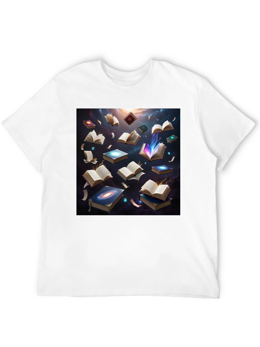 Cosmic Library Black T-Shirt - Read the Universe