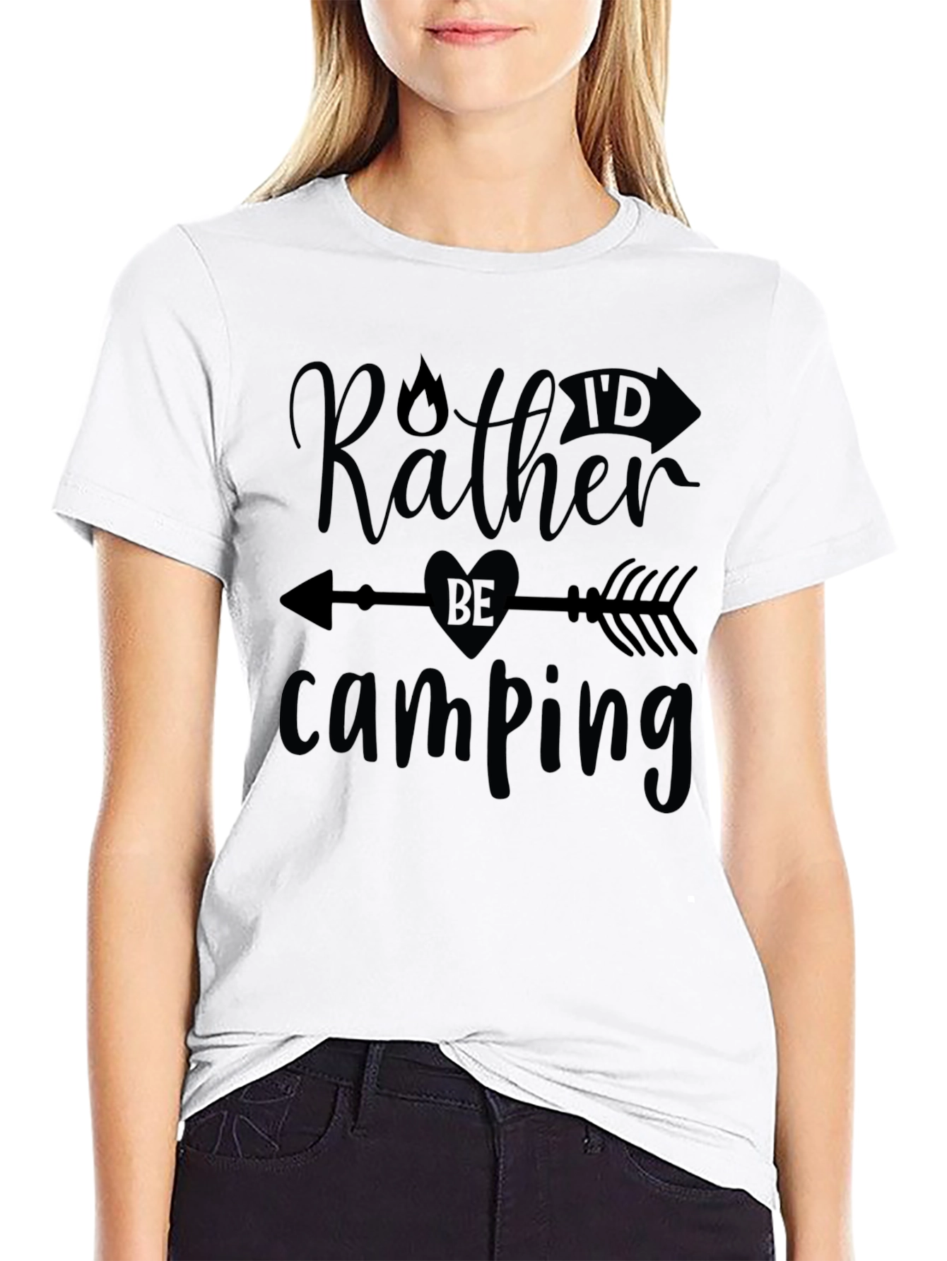 Camping T-Shirt - Rather Be Camping Graphic Tee